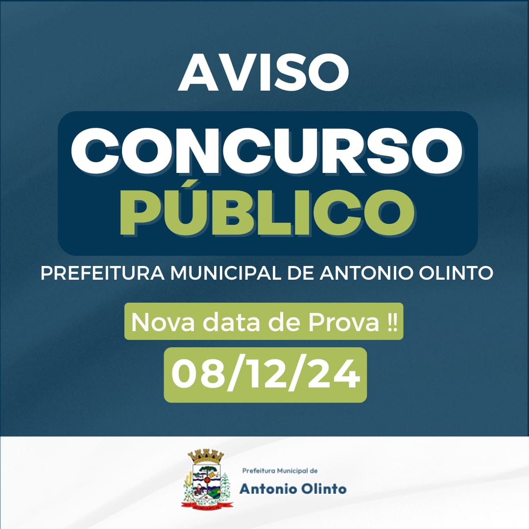 Aviso antonio olinto